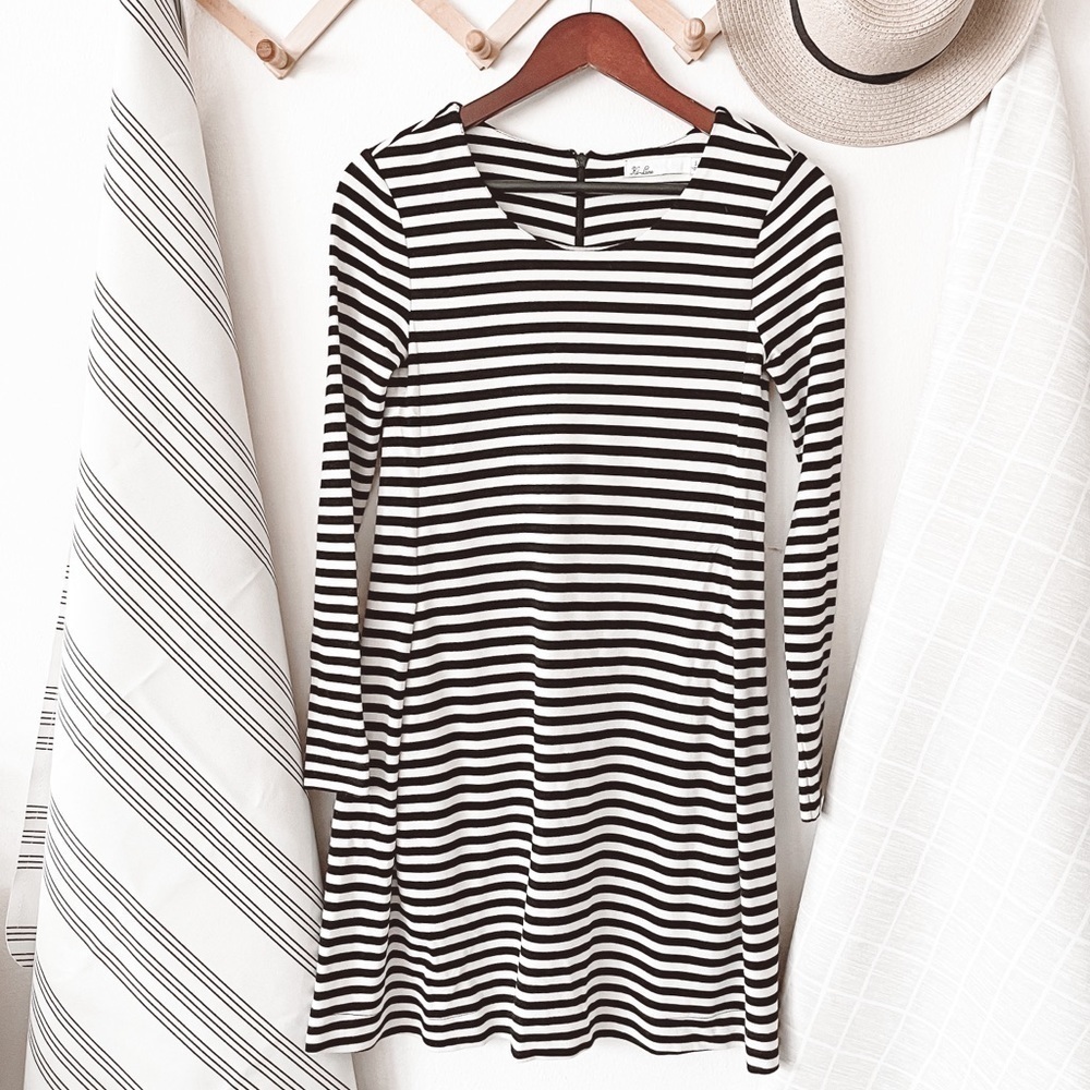 Madewell Hi-Line Striped Dairy Dress